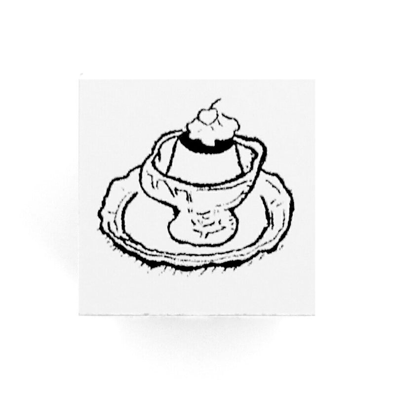 Pastry Chef Hedgehog Stamp 12 x 12mm Pudding Fountain Pen Cook's Hat Squirrel Jam Star Gerbera Tea Pod Coffee Cup Canelé Candy Croissant