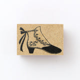 Kinotoriko Stempel Mode Vintage Botte / Bootee / Regenschirm