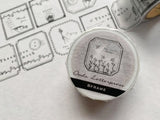 大枝活版室 OEDA LETTERPRESS Masking tape マスキングテープ thank you Handwritten 8frame ありがとう フレーム 手書き 20mm 25mm テープ マステ