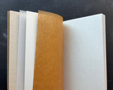 OEDA LETTERPRESS Cuaderno de 5 hojas Corcho Azul Oscuro
