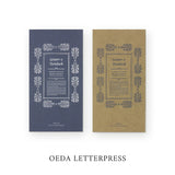 大枝活版室 OEDA LETTERPRESS 5paper notebook Darkblue Cork ノート ブック
