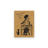 큰 가지 활판실 OEDA LETTERPRESS Stamp LETTERPRESS girl 테킨의 일 공상 시간