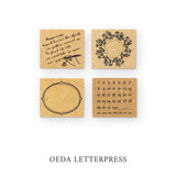大枝活版室 OEDA LETTERPRESS Stamp 34×30 SP006 SP012 SP018 SP021