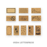 大枝活版室 OEDA LETTERPRESS Stamp 30×17 SP002 SP003 SP004 SP008 SP009 SP010 SP014 SP015 SP016 SP019 SP020