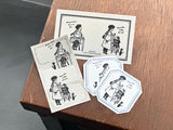 大枝活版室 OEDA LETTERPRESS Stamp スタンプ LETTERPRESS girl テキンのお仕事 空想の時間 はんこ ラバースタンプ