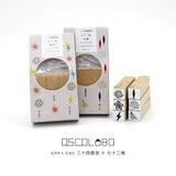 オスコラボ OSCOLABO スタンプ カタチ × モヨウ 二十四節気 × 七十二候 春分 立春 3個入り ミニスタンプ ミニはんこ 日本の季節 四季 春 魚 桜 雷 鳥 氷 はんこ 手帳 かわいい