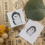 パティシエハリネズミ スタンプ 30×30mm ハリネズミのハリー 上半身 パンダのコロロ 寝転び 切り株 傘 クッキー缶 うさぎのモカ 角っこお花 うさぎ かわいい おしゃれ