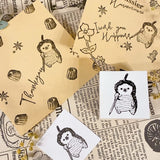 パティシエハリネズミ スタンプ 30×30mm カヌレ ころりんハリー ケーキ 足付きの台 月 太陽 マルプーのミルク ミモザのブーケ 鉛筆ハリー ハリネズミ かわいい おしゃれ