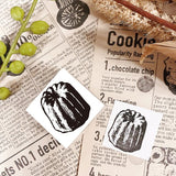 パティシエハリネズミ スタンプ 30×30mm カヌレ ころりんハリー ケーキ 足付きの台 月 太陽 マルプーのミルク ミモザのブーケ 鉛筆ハリー ハリネズミ かわいい おしゃれ