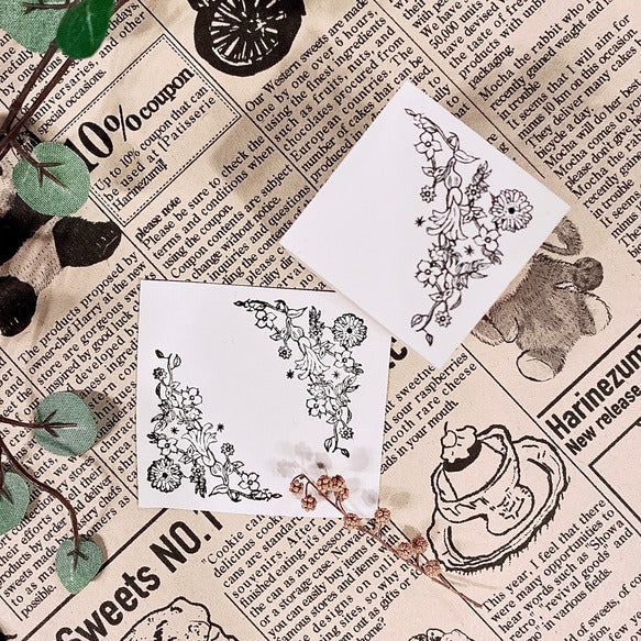 パティシエハリネズミ スタンプ 30×30mm 手に何かを持つハリー 猫のミーコ 運ぶパティシエ コロロ ハリー チップ 丸いクッキー缶 クラシック角っこお花 スキレット 丸皿 パンダ ひよこ 角