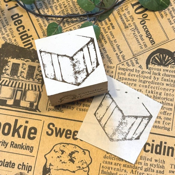 パティシエハリネズミ スタンプ 30×30mm チョコレート缶 蓋 パン焼き窯 カート ブラックベア シバ犬のそら豆ちゃん お買い物バッグ プレゼントの箱 クマ 柴犬 ボックス かわいい おしゃれ