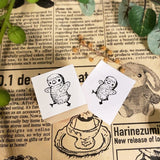 パティシエハリネズミ スタンプ 20×20mm 足つきのグラス プリン アイスクリーム ひよこのチップ ペンギンのピッピ ベリーパイ 持つコロロ カンパーニュ 食パン ホットケーキ いちごクレープ