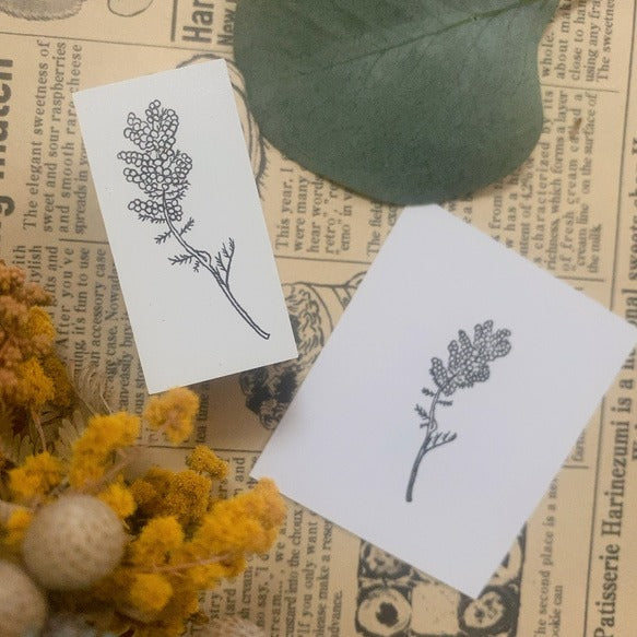 パティシエハリネズミ スタンプ 40×20mm バルーン ミモザ クリームソーダ ひまわり アイビーのつた メイソンジャー 鈴蘭 クレープの巻紙 風船 サーカス パーティ 花 かわいい おしゃれ