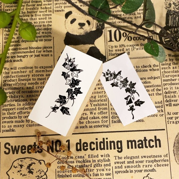 パティシエハリネズミ スタンプ 40×20mm バルーン ミモザ クリームソーダ ひまわり アイビーのつた メイソンジャー 鈴蘭 クレープの巻紙 風船 サーカス パーティ 花 かわいい おしゃれ