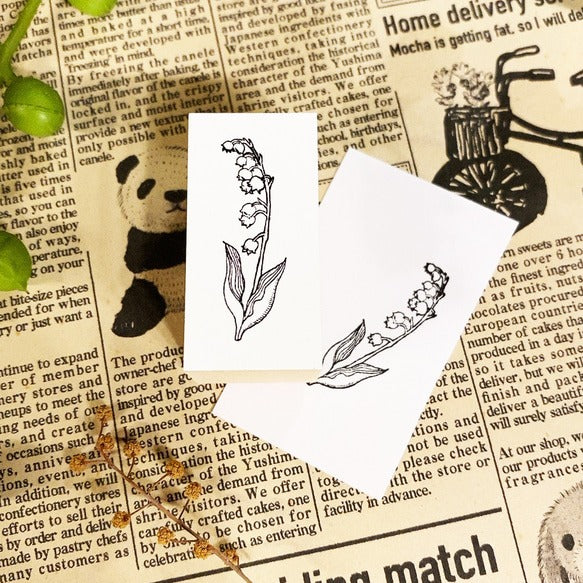 パティシエハリネズミ スタンプ 40×20mm バルーン ミモザ クリームソーダ ひまわり アイビーのつた メイソンジャー 鈴蘭 クレープの巻紙 風船 サーカス パーティ 花 かわいい おしゃれ