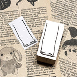 パティシエハリネズミ スタンプ 40×20mm マーガレット ミニブランコ かすみ草 かわいい おしゃれ