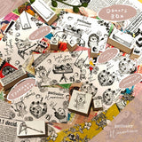 パティシエハリネズミ スタンプ 40×20mm カウンターテーブル すべり台 ケーキ箱 お店のショーケース 四角テーブル スクエアショーケース プレゼントの蓋 パティスリー かわいい おしゃれ