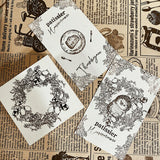 パティシエハリネズミ スタンプ 58×58mm キッチンカー レモンリース 森の出窓 トランク トランク中身 パンのパン屋さん ケーキのケーキ屋さん ディスプレイラック パンのお布団ベッド フレーム 枠