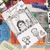 パティシエハリネズミ スタンプ 58×58mm キッチンカー レモンリース 森の出窓 トランク トランク中身 パンのパン屋さん ケーキのケーキ屋さん ディスプレイラック パンのお布団ベッド フレーム 枠