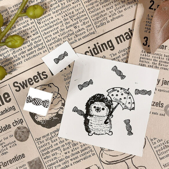 パティシエハリネズミ スタンプ 12×12mm プリン 万年筆 コック帽 リスのリッキー ジャム アンティークのお星様 ガーベラ ティーポッド コーヒーカップ カヌレ ミニ キャンディ クロワッサン