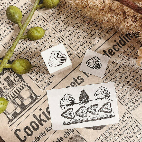 パティシエハリネズミ スタンプ 12×12mm プリン 万年筆 コック帽 リスのリッキー ジャム アンティークのお星様 ガーベラ ティーポッド コーヒーカップ カヌレ ミニ キャンディ クロワッサン