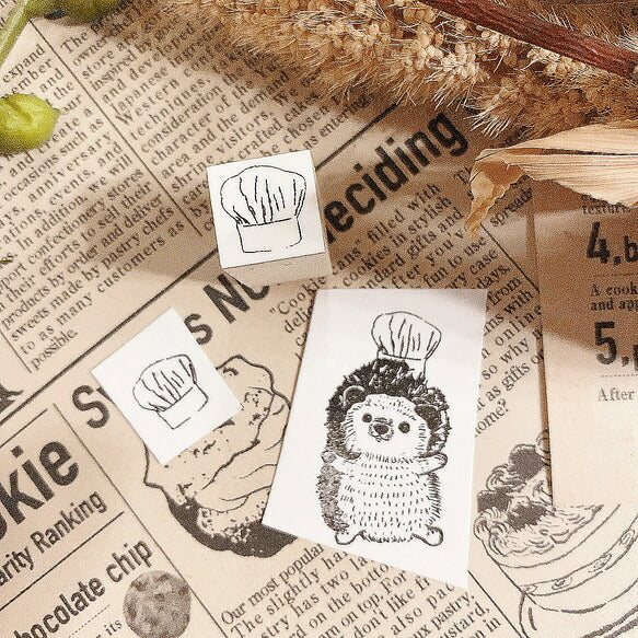 パティシエハリネズミ スタンプ 12×12mm プリン 万年筆 コック帽 リスのリッキー ジャム アンティークのお星様 ガーベラ ティーポッド コーヒーカップ カヌレ ミニ キャンディ クロワッサン