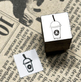 パティシエハリネズミ スタンプ 12×12mm ポット コーヒーサーバー 王冠 フラッペチーノ クラッカー ビール フレンチクルーラー チェリーカップケーキ いちごシュー チョコ シャボン玉 クッキー