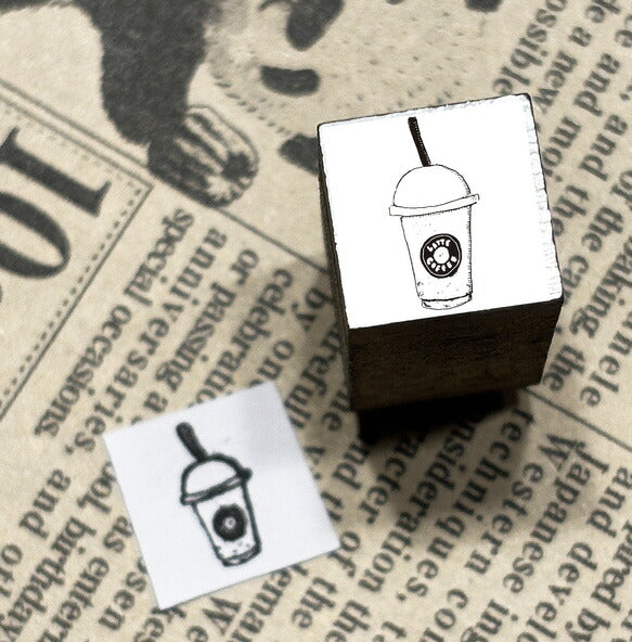 パティシエハリネズミ スタンプ 12×12mm ポット コーヒーサーバー 王冠 フラッペチーノ クラッカー ビール フレンチクルーラー チェリーカップケーキ いちごシュー チョコ シャボン玉 クッキー