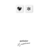 パティシエハリネズミ スタンプ 12×12mm ハートのジャムクッキー 雪の結晶 ミニスタンプ クッキー 焼き菓子 お菓子 スイーツ 冬 バレンタイン