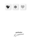パティシエハリネズミ スタンプ 12×12mm ハートのジャムクッキー 雪の結晶 ミニスタンプ クッキー 焼き菓子 お菓子 スイーツ 冬 バレンタイン