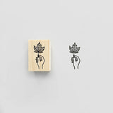 KNOOPWORKS Lot de 3 tampons en érable HELLO AUTUMN Autumn MAPLE VOUS SOUHAITANT DES JOURNÉES CHAUDES ET CALMES SET004