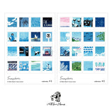 RAKUI HANA Snapshots 版画シール ポラロイド スナップショット 羅久井ハナ ラクイハナ らくいはな シール 版画 アーティスト ギフト プレゼント シール カード 風景 イラスト かわいい おしゃれ