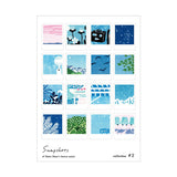 RAKUI HANA Snapshots 版画シール ポラロイド スナップショット 羅久井ハナ ラクイハナ らくいはな シール 版画 アーティスト ギフト プレゼント シール カード 風景 イラスト かわいい おしゃれ