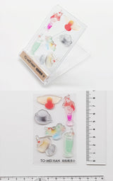 TO-MEI HAN Tampon transparent réaliste Kinoko Petit Showa Café Petit Chat Facteur Jakuchu Tigre Chat Rassemblement