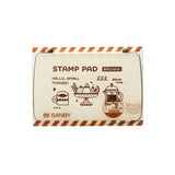 Eric Stamp Pad Brown Gold Silver Navy