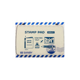 Eric Stamp Pad Brown Gold Silver Navy