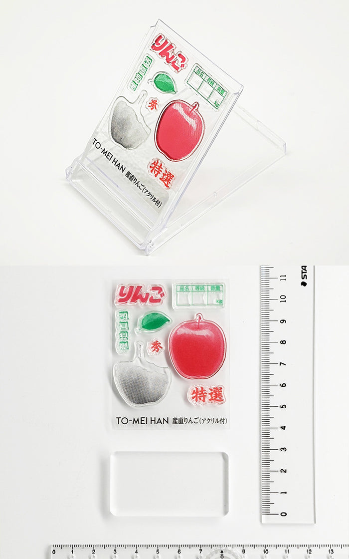 TO-MEI HAN クリアスタンプ 多色重ね フルーツ 苺 キウイ パイン