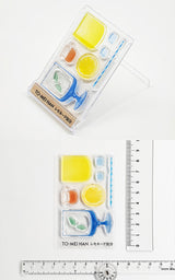 TO-MEI HAN Sello transparente Multicolor Apilamiento Helado suave/Sundae Torre Hamburguesa apilada THE Cream Soda Limonada Sensación Flor de primavera Clavel