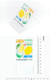 TO-MEI HAN Klarer Stempel, mehrfarbig, geschichtet, Obst, Erdbeere, Kiwi, Kiefer, Wassermelone, Mandarine, frische Zitrone, frischer Apfel, Acryl im Lieferumfang enthalten