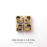 TOMIKOHAN GUTE GOUTER Original Design Stamp 30mm