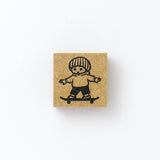 TOMIKOHAN Stamp 30mm Bob, Braids, Fork, Short-haired cat, Long-haired cat, Skateboarding, Standing rabbit, Standing rabbit with droopy ears, Writing a letter, Mash pencil