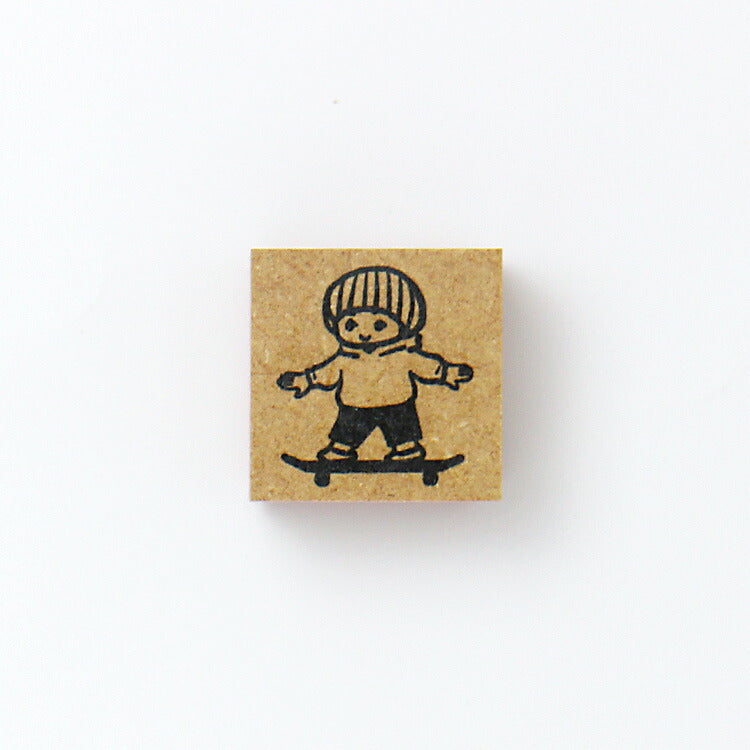 TOMIKOHAN Stamp 30mm Bob, Braids, Fork, Short-haired cat, Long-haired cat, Skateboarding, Standing rabbit, Standing rabbit with droopy ears, Writing a letter, Mash pencil