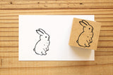 TOMIKOHAN Stamp 30mm Bob, Braids, Fork, Short-haired cat, Long-haired cat, Skateboarding, Standing rabbit, Standing rabbit with droopy ears, Writing a letter, Mash pencil