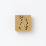 TOMIKOHAN Stamp 30mm Bob, Braids, Fork, Short-haired cat, Long-haired cat, Skateboarding, Standing rabbit, Standing rabbit with droopy ears, Writing a letter, Mash pencil