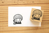 TOMIKOHAN Stamp 30mm Bob, Braids, Fork, Short-haired cat, Long-haired cat, Skateboarding, Standing rabbit, Standing rabbit with droopy ears, Writing a letter, Mash pencil