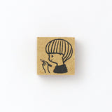 TOMIKOHAN Stamp 30mm Bob, Braids, Fork, Short-haired cat, Long-haired cat, Skateboarding, Standing rabbit, Standing rabbit with droopy ears, Writing a letter, Mash pencil