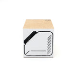 オスコラボ OSCOLABO スタンプ ワク×メモ コルク瓶 猫瓶 ビン ボトル フレーム 枠 文字入れ 入れ物 はんこ 手帳 かわいい