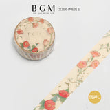 BGM マスキングテープ ライフ ガーデン ベージュ 15mm