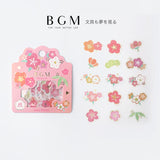 BGM フレークシール 和風桜