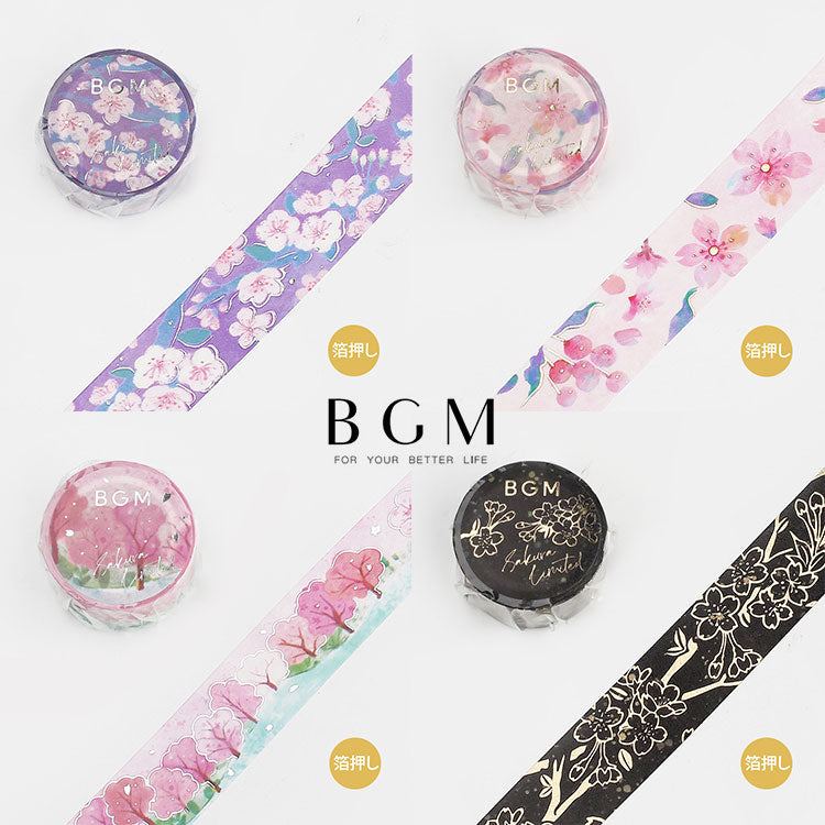 Cinta de enmascaramiento de BGM Sakura 2023 Limited 20 mm Ltd007 BM-SPSA